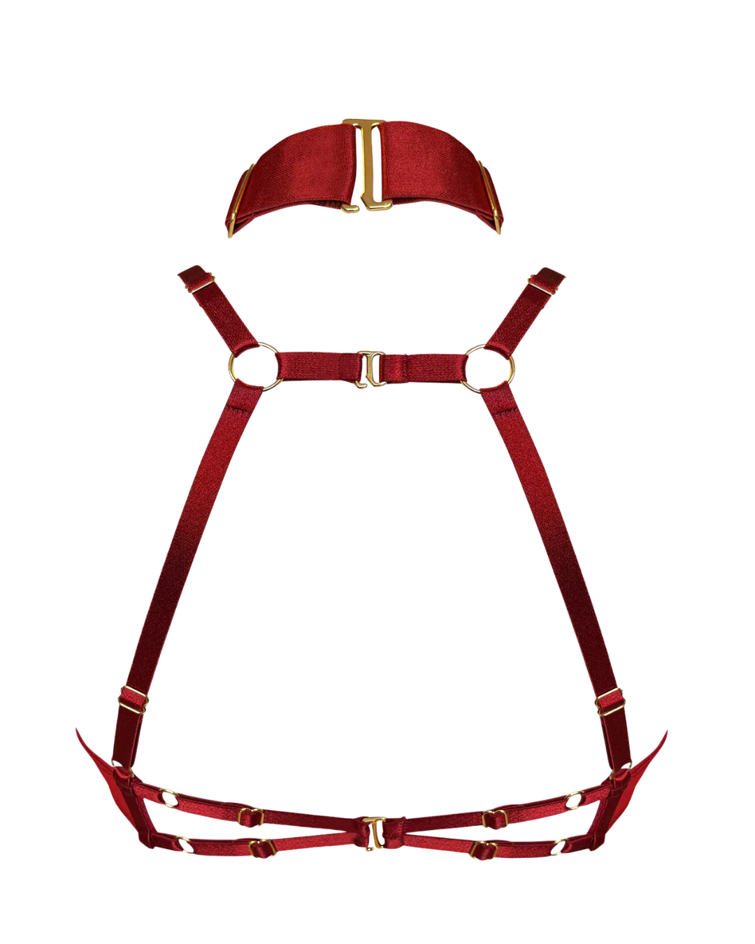 Bordelle Signature Ouvert Wire Bra in Burnt Red - Image 5