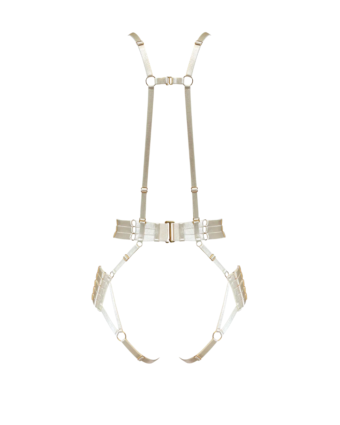 Bordelle Signature Strap Body Harness in Ivory - Image 5