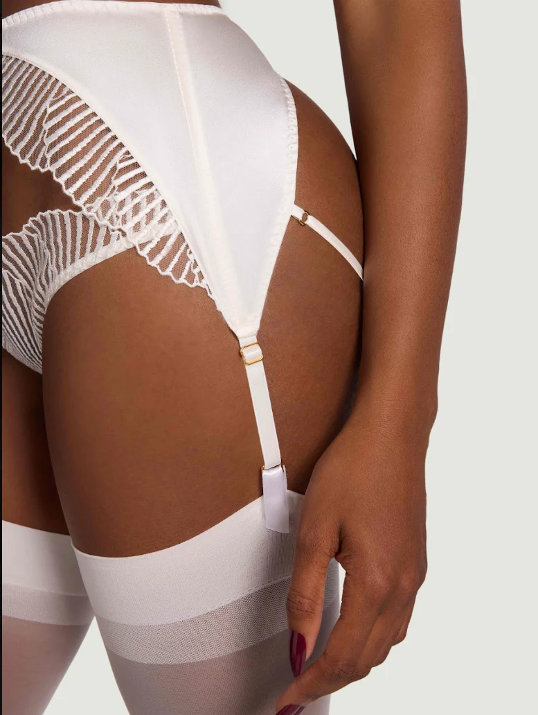 Coco de Mer Athena in Ivory Open Suspender Knicker - Image 5