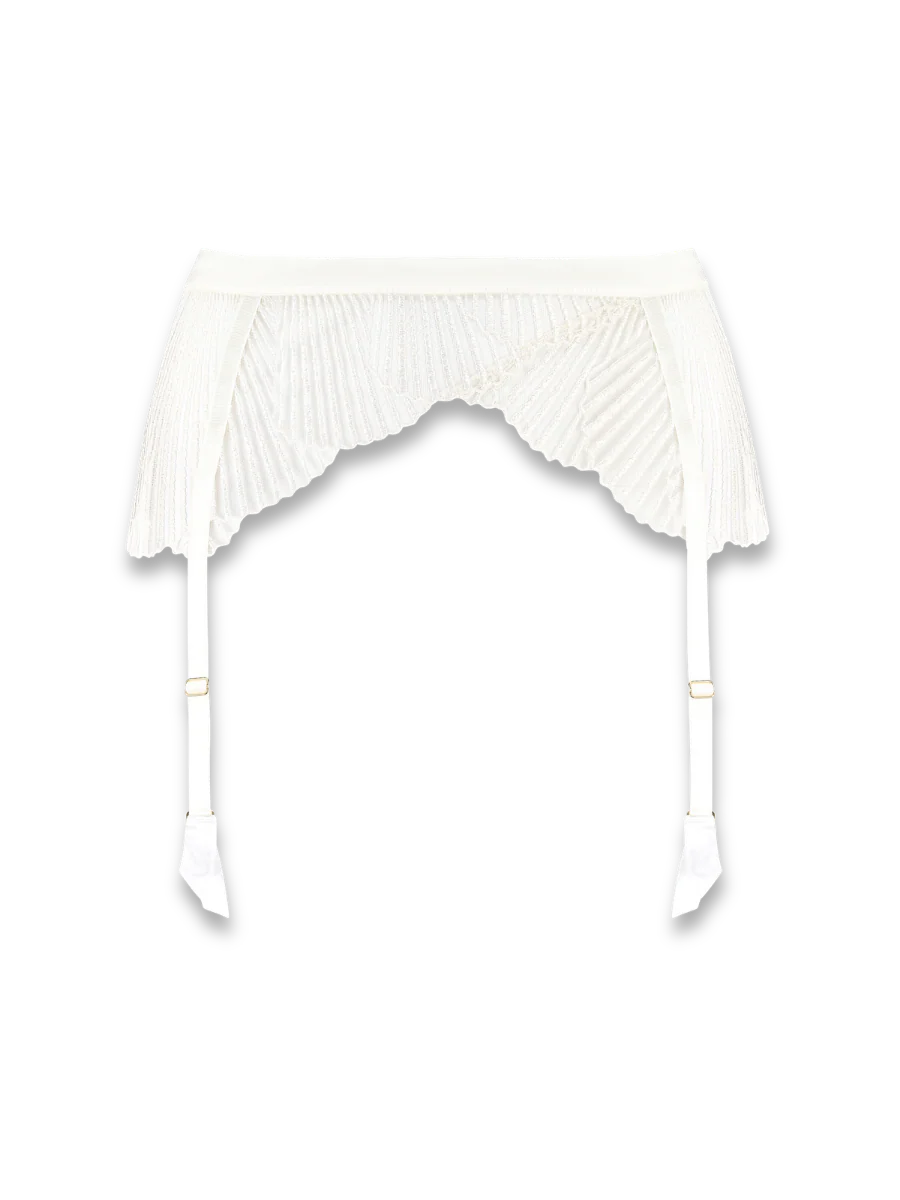 Coco de Mer Athena in Ivory Suspender Belt