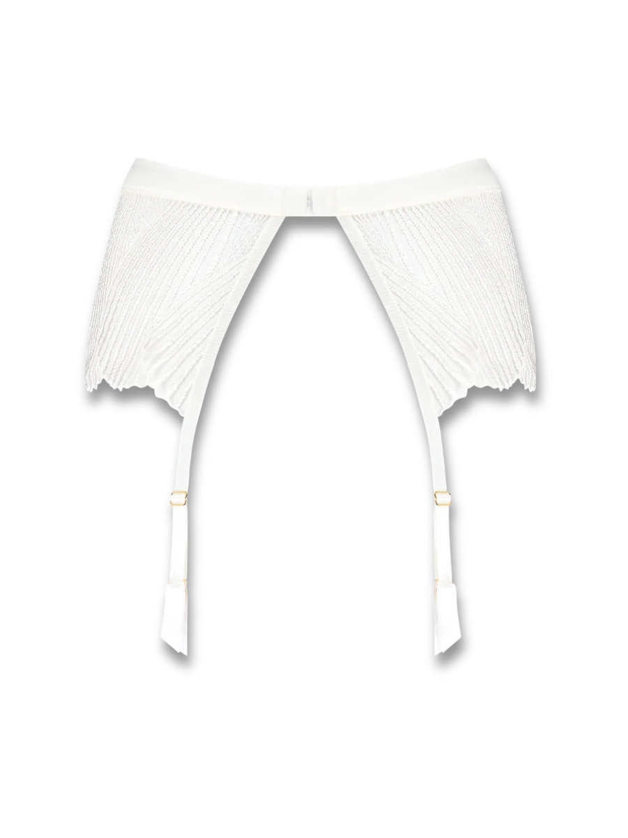 Coco de Mer Athena in Ivory Suspender Belt - Image 6