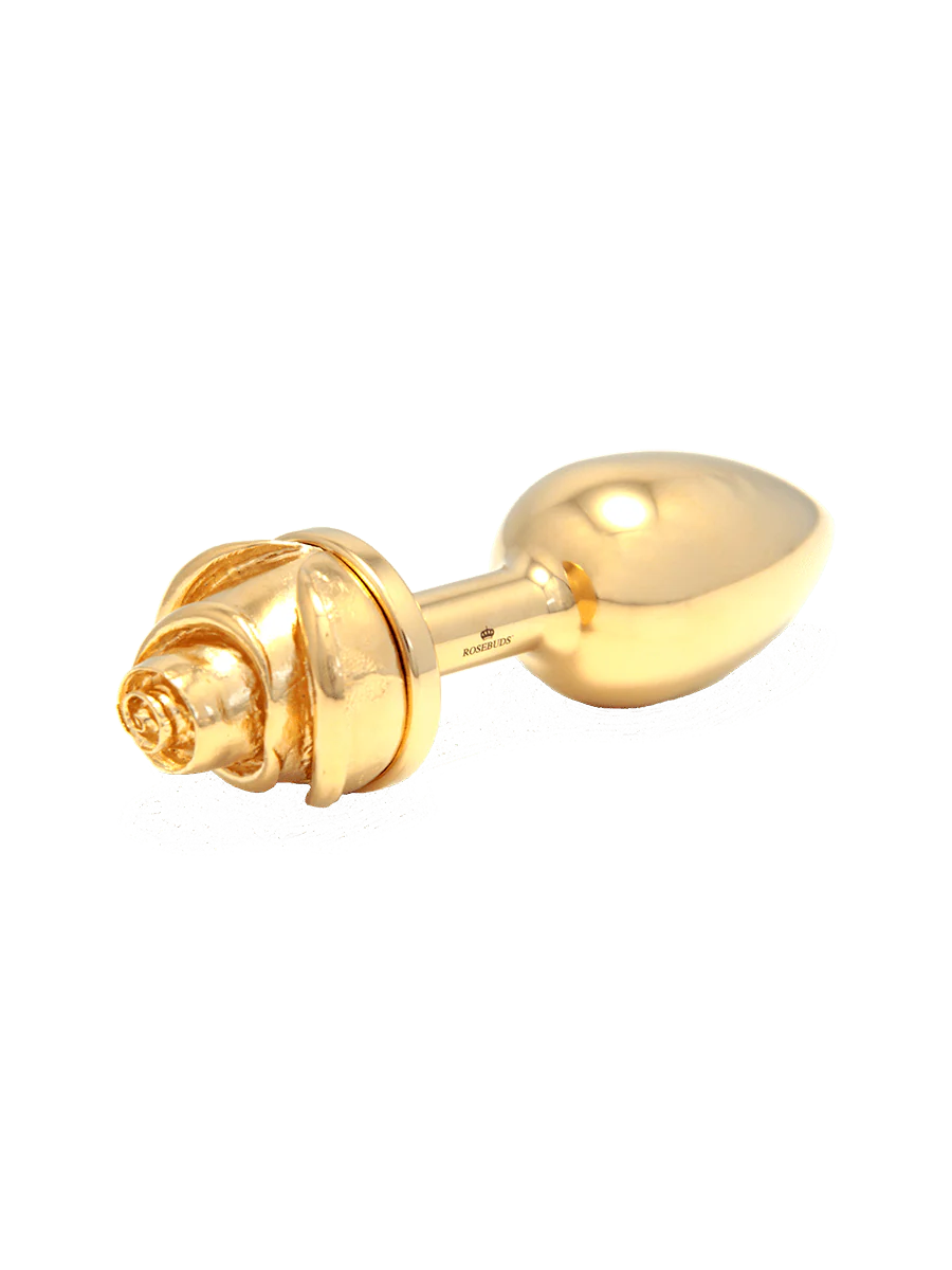 Julian Snelling Rosebud Gold Rose Anal Plug